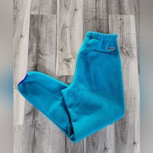 Columbia Vintage Womens Teal Fleece Joggers
